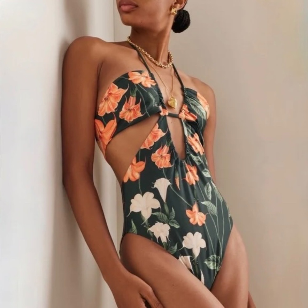 Agua by Agua Bendita Curandera Mejorana Sabanero Nocturno Swimsuit M